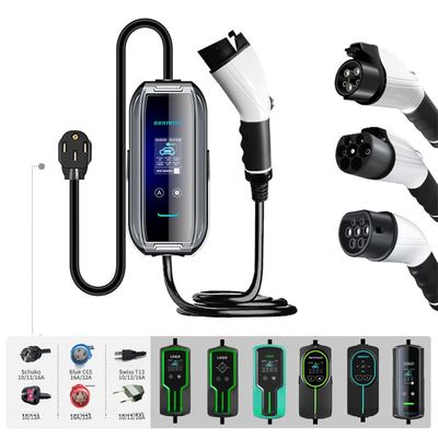 32A AC Portable EV Charger Type 1 2 Electric Vehicle Car Charger Station for Charging