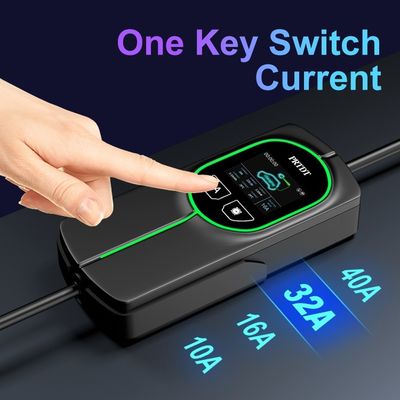 Type 2 Connection 32A SAE J1772 Portable EV Charging Box with Undervoltage Protection