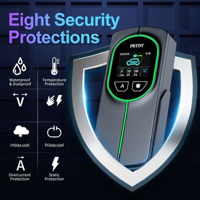 Type 2 Connection 32A SAE J1772 Portable EV Charging Box with Undervoltage Protection