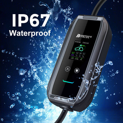 Output Power 16A 3.5KW Portable EV Charger for Type1/Type 2/GBT Electric Cars by PRTDT