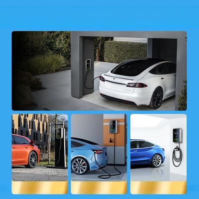 PRTDT OEM ODM Electric Car Solar EV Charger Type 2 AC Wall Box Home EV Charging Station with Display