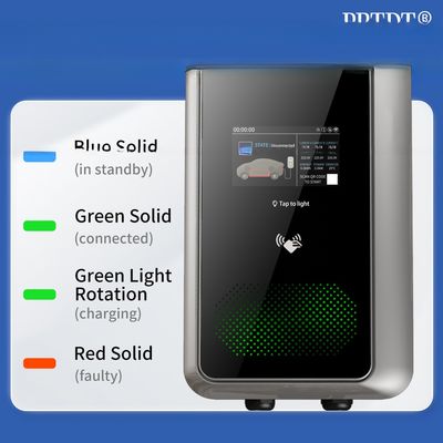 RUIVANDA ev charger 32A 1 phase 3 phase 7kw 11kw 22kw ev charging station Type 2 with 5m cable car charger for electric car
