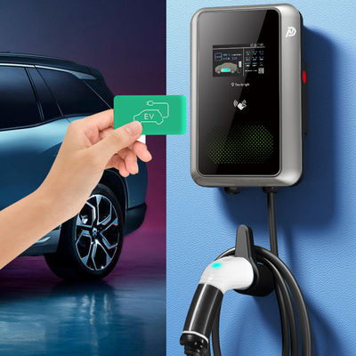 RUIVANDA ev charger 32A 1 phase 3 phase 7kw 11kw 22kw ev charging station Type 2 with 5m cable car charger for electric car