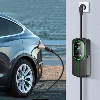 8A 250V 7kw Waterproof IP65 Mode 2 Type2 Portable Home Fast EV Charger
