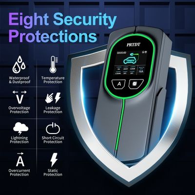 8A 250V 7kw Waterproof IP65 Mode 2 Type2 Portable Home Fast EV Charger