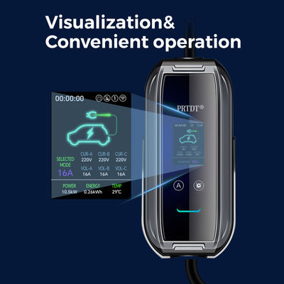 New energy car charging home use 3kw 16A portable ev charger TYPE 2 Electric Car Home Fast Charger